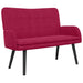 Canapea cu două locuri bordo 115 x 61 x 87 cm Catifea - WALTI WALTI