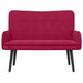 Canapea cu două locuri bordo 115 x 61 x 87 cm Catifea - WALTI WALTI