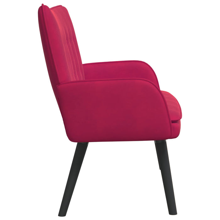 Canapea cu două locuri bordo 115 x 61 x 87 cm Catifea - WALTI WALTI