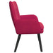 Canapea cu două locuri bordo 115 x 61 x 87 cm Catifea - WALTI WALTI