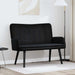 Canapea cu două locuri Negru 115 x 61 x 87 cm Catifea - WALTI WALTI