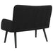 Canapea cu două locuri Negru 115 x 61 x 87 cm Catifea - WALTI WALTI
