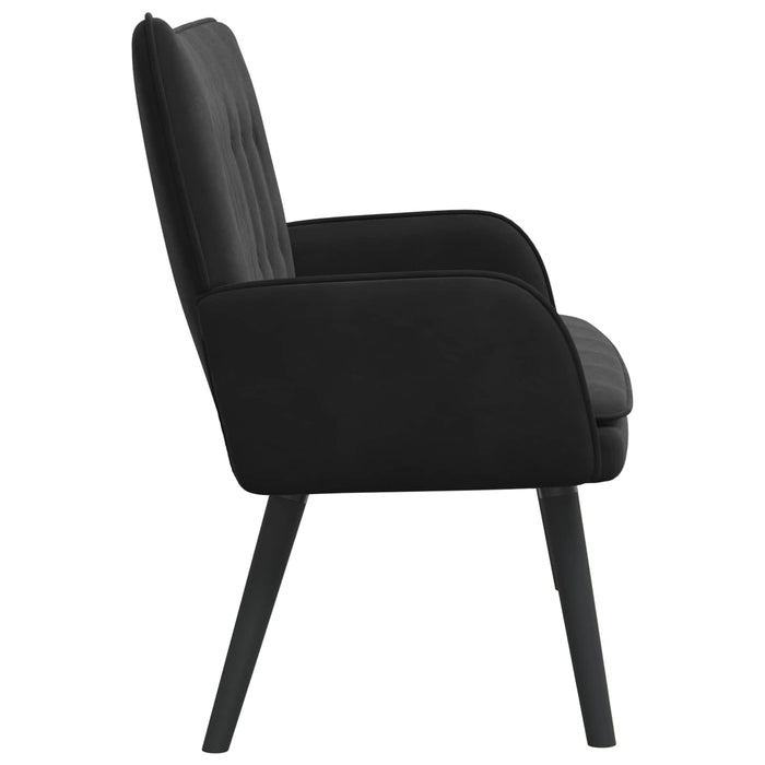 Canapea cu două locuri Negru 115 x 61 x 87 cm Catifea - WALTI WALTI