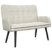 Canapea cu două locuri Crem 115 x 61 x 87 cm Catifea - WALTI WALTI