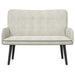 Canapea cu două locuri Crem 115 x 61 x 87 cm Catifea - WALTI WALTI
