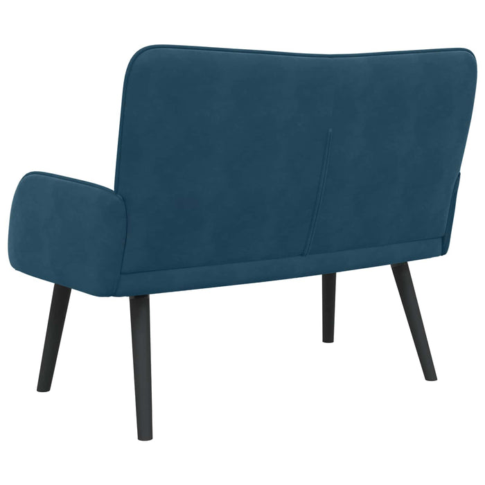 Canapea cu două locuri albastru 115 x 61 x 87 cm Catifea - WALTI WALTI