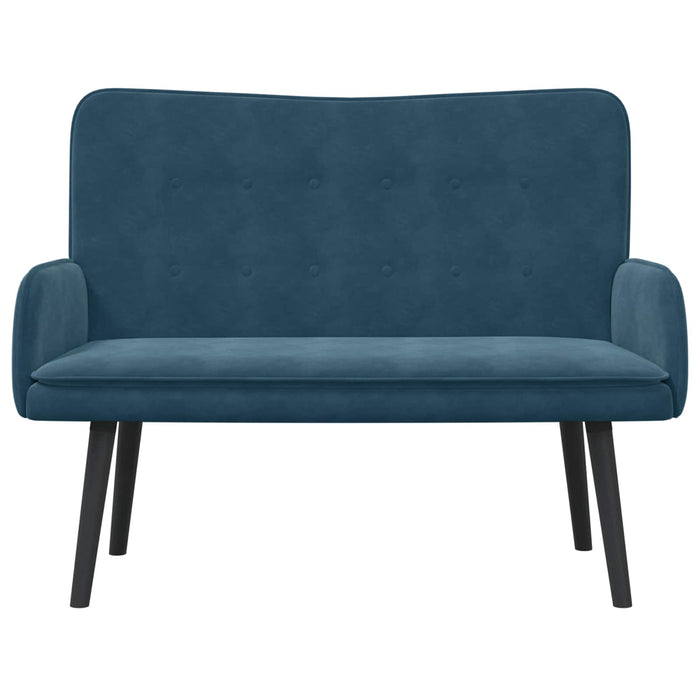 Canapea cu două locuri albastru 115 x 61 x 87 cm Catifea - WALTI WALTI