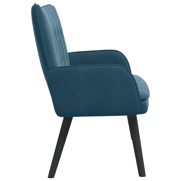 Canapea cu două locuri albastru 115 x 61 x 87 cm Catifea - WALTI WALTI