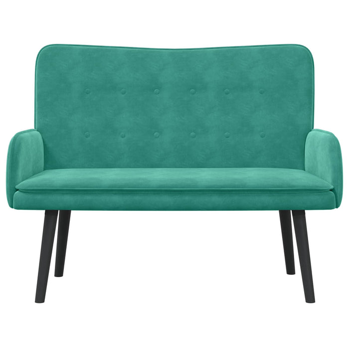 Canapea cu două locuri Turcoaz 115 x 61 x 87 cm Catifea - WALTI WALTI