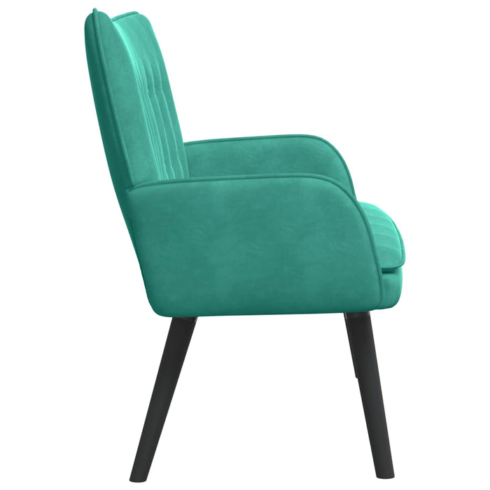 Canapea cu două locuri Turcoaz 115 x 61 x 87 cm Catifea - WALTI WALTI
