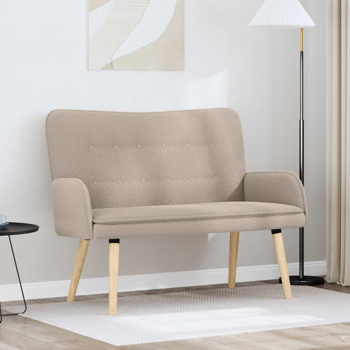 Canapea cu 2 locuri Gri deschis 115 x 61 x 87 cm Bouclé WALTI