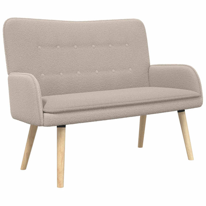 Canapea cu 2 locuri Gri deschis 115 x 61 x 87 cm Bouclé WALTI