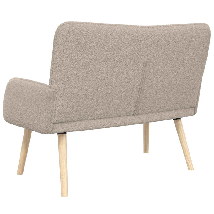 Canapea cu 2 locuri Gri deschis 115 x 61 x 87 cm Bouclé WALTI