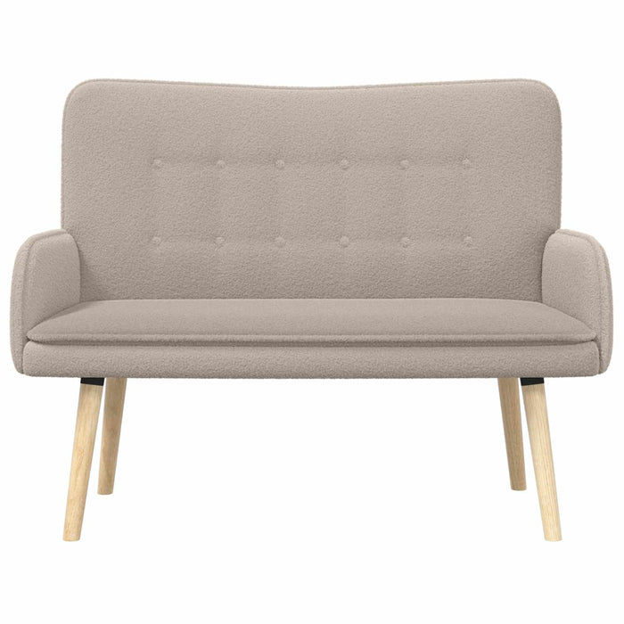 Canapea cu 2 locuri Gri deschis 115 x 61 x 87 cm Bouclé WALTI