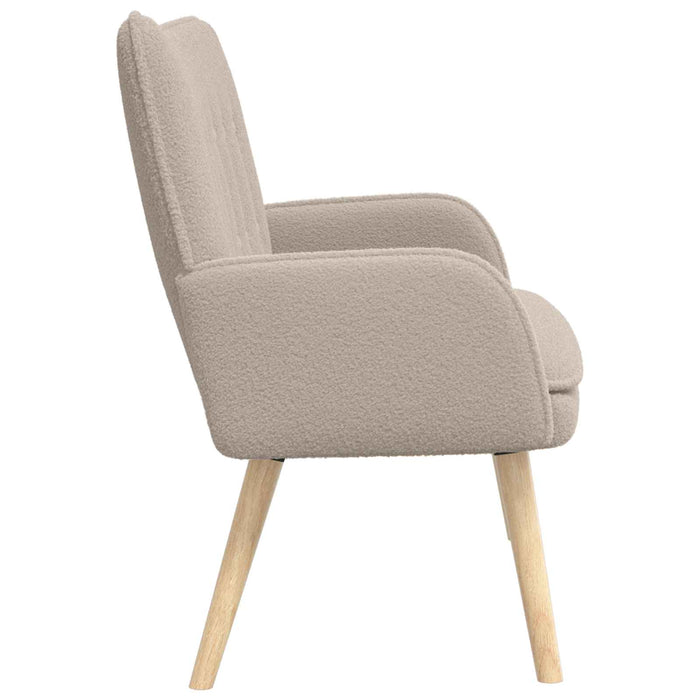 Canapea cu 2 locuri Gri deschis 115 x 61 x 87 cm Bouclé WALTI