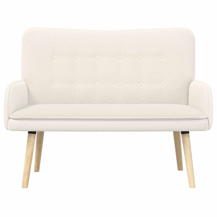 Canapea cu 2 locuri Crem 115 x 61 x 87 cm Bouclé WALTI