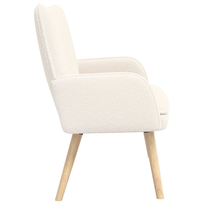 Canapea cu 2 locuri Crem 115 x 61 x 87 cm Bouclé WALTI