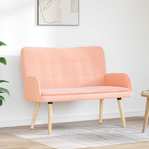 Canapea cu 2 locuri Roz 115 x 61 x 87 cm Bouclé - WALTI WALTI