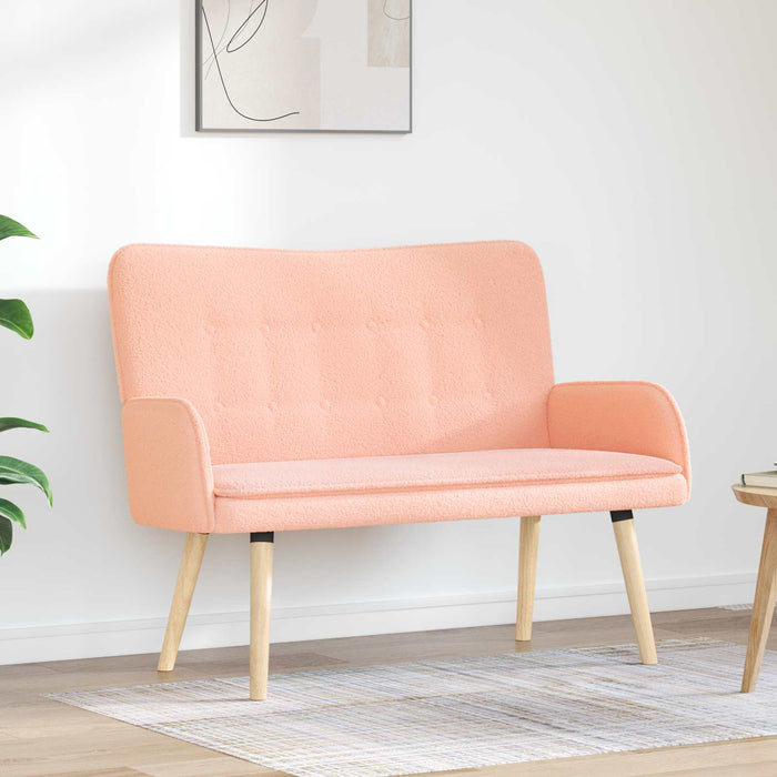 Canapea cu 2 locuri Roz 115 x 61 x 87 cm Bouclé WALTI