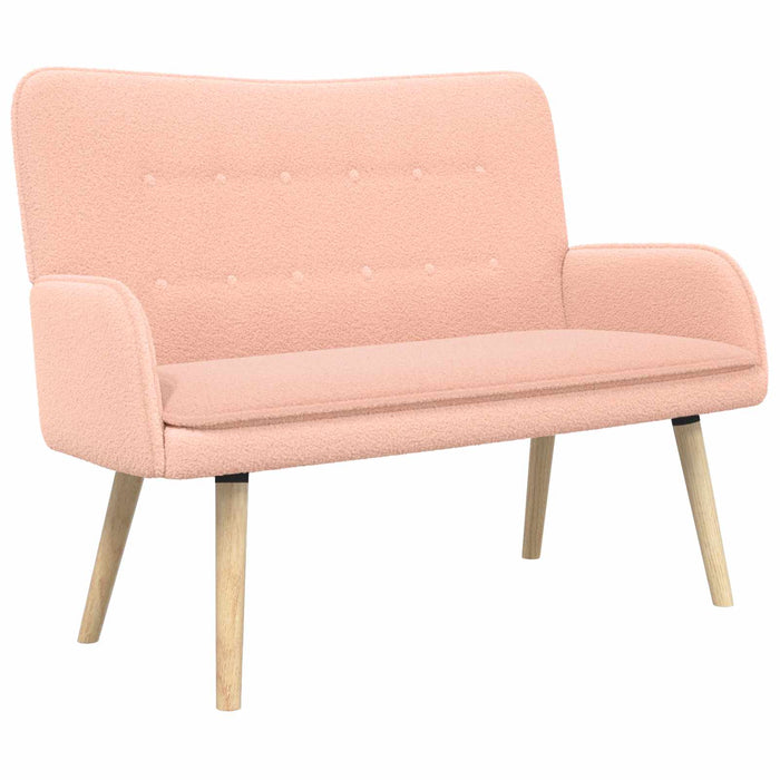 Canapea cu 2 locuri Roz 115 x 61 x 87 cm Bouclé WALTI