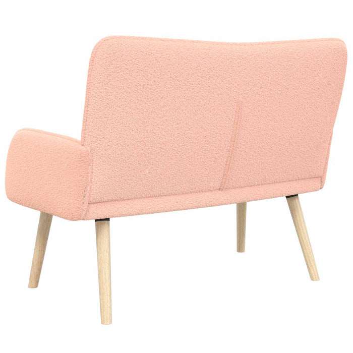Canapea cu 2 locuri Roz 115 x 61 x 87 cm Bouclé WALTI