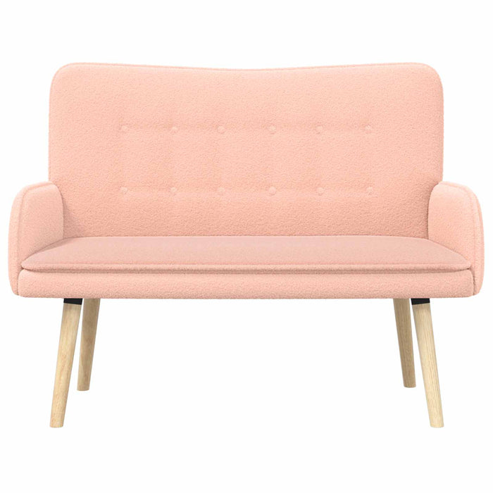 Canapea cu 2 locuri Roz 115 x 61 x 87 cm Bouclé WALTI