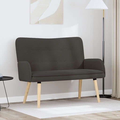 Canapea cu 2 locuri Gri închis 115 x 61 x 87 cm Bouclé - WALTI WALTI