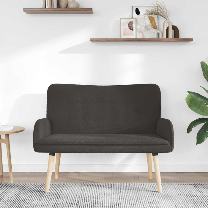 Canapea cu 2 locuri Gri închis 115 x 61 x 87 cm Bouclé WALTI