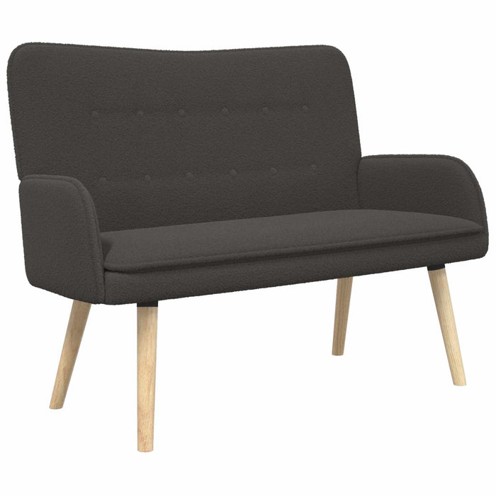 Canapea cu 2 locuri Gri închis 115 x 61 x 87 cm Bouclé WALTI