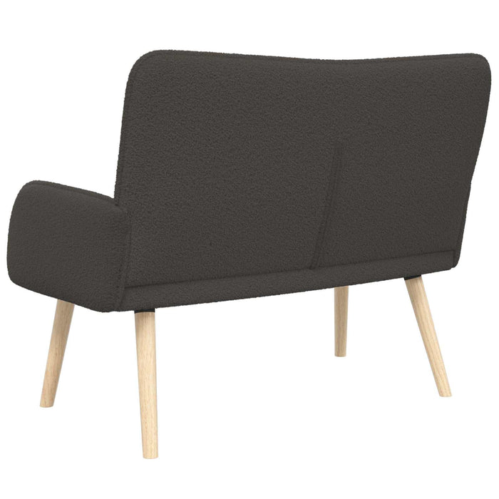 Canapea cu 2 locuri Gri închis 115 x 61 x 87 cm Bouclé WALTI