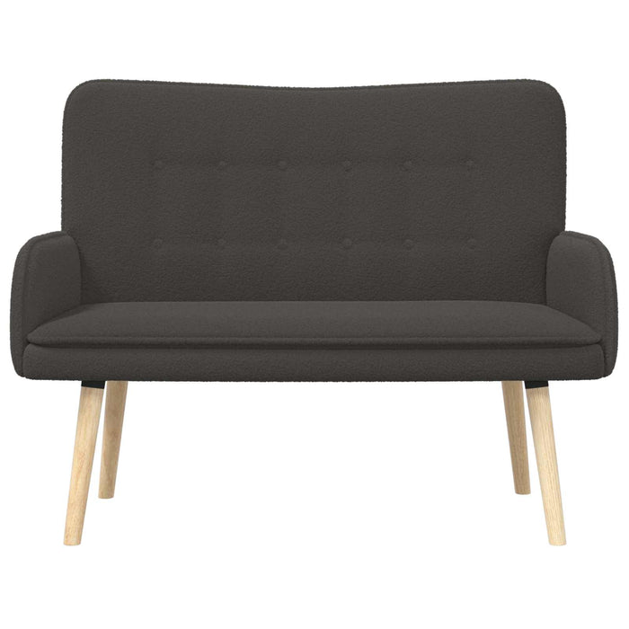 Canapea cu 2 locuri Gri închis 115 x 61 x 87 cm Bouclé WALTI
