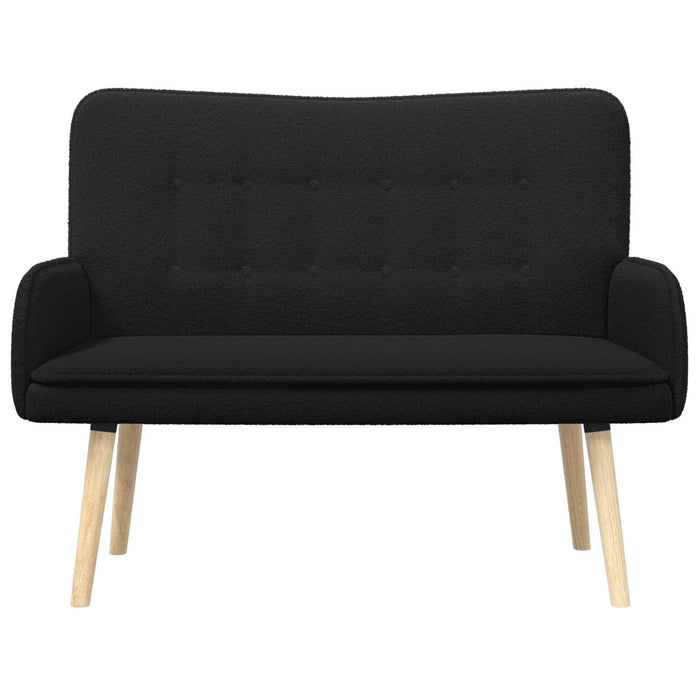 Canapea cu 2 locuri Negru 115 x 61 x 87 cm Bouclé WALTI