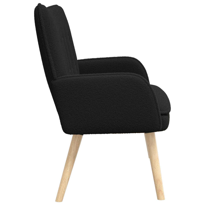 Canapea cu 2 locuri Negru 115 x 61 x 87 cm Bouclé WALTI