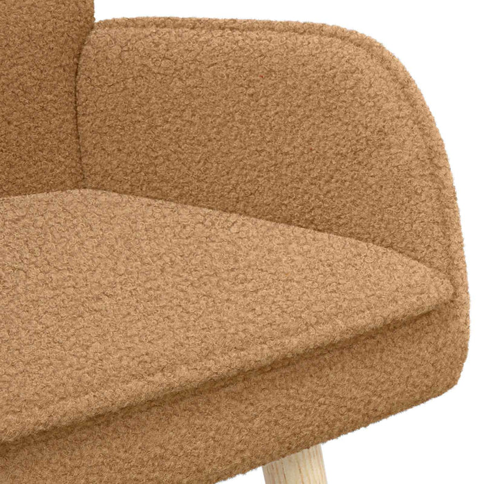 Canapea cu 2 locuri Bej 115 x 61 x 87 cm Bouclé WALTI