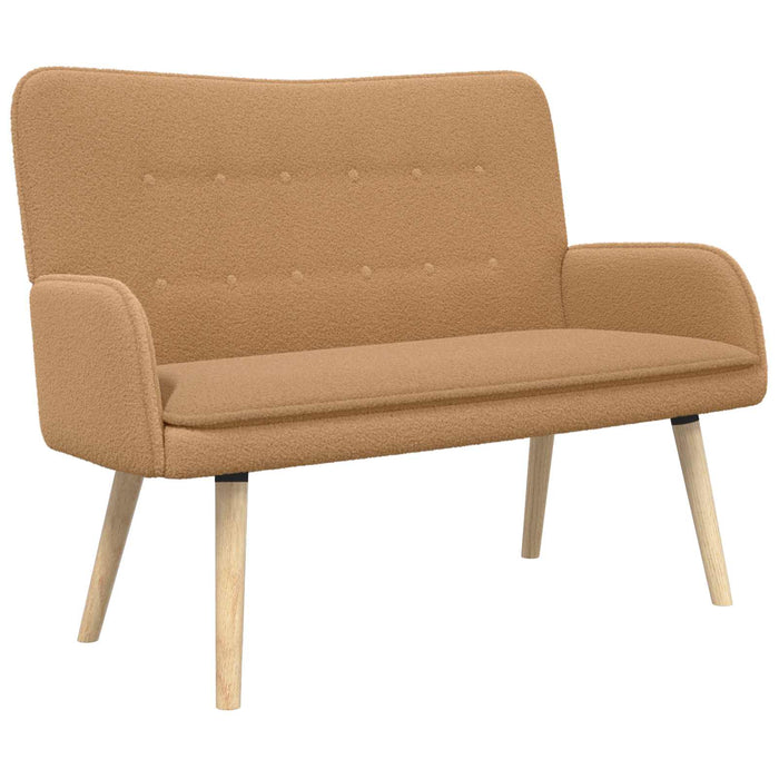 Canapea cu 2 locuri Bej 115 x 61 x 87 cm Bouclé WALTI