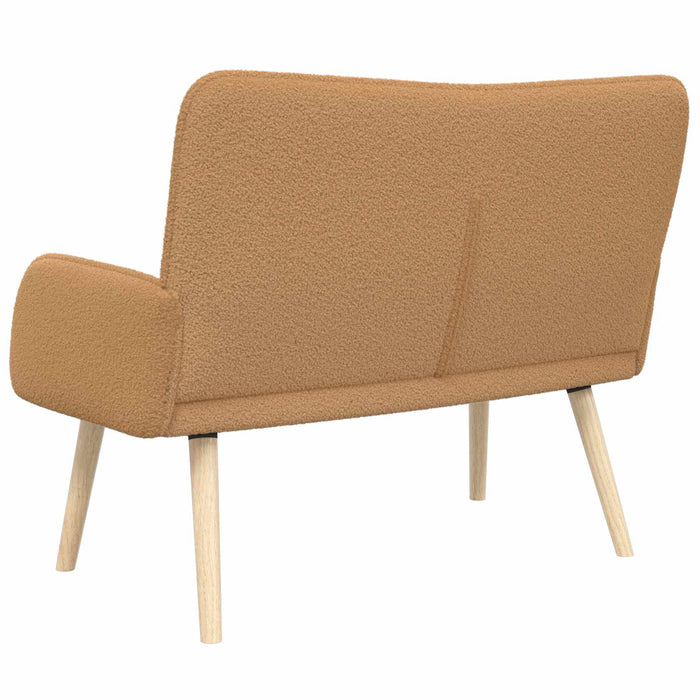 Canapea cu 2 locuri Bej 115 x 61 x 87 cm Bouclé WALTI