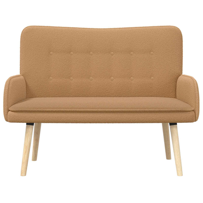 Canapea cu 2 locuri Bej 115 x 61 x 87 cm Bouclé WALTI