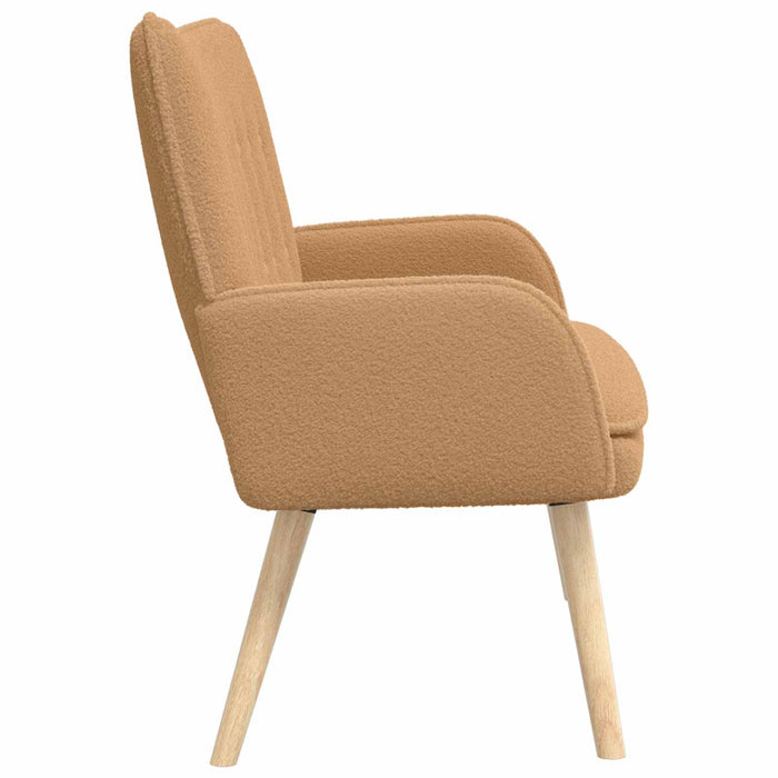 Canapea cu 2 locuri Bej 115 x 61 x 87 cm Bouclé WALTI
