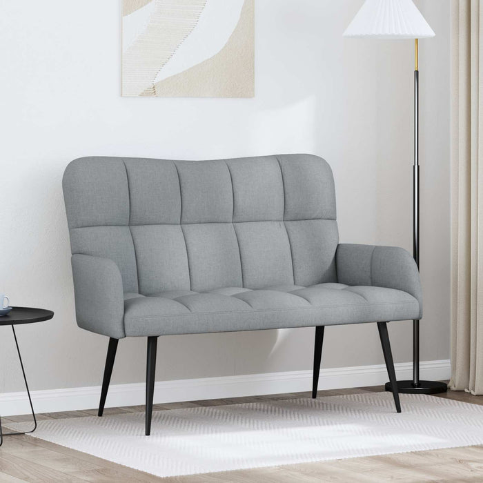 Canapea cu două locuri Gri deschis 115 x 61 x 87 cm țesătură - WALTI WALTI