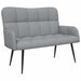 Canapea cu două locuri Gri deschis 115 x 61 x 87 cm țesătură - WALTI WALTI