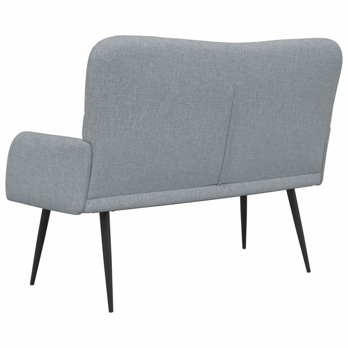 Canapea cu două locuri Gri deschis 115 x 61 x 87 cm țesătură - WALTI WALTI