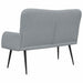 Canapea cu două locuri Gri deschis 115 x 61 x 87 cm țesătură - WALTI WALTI