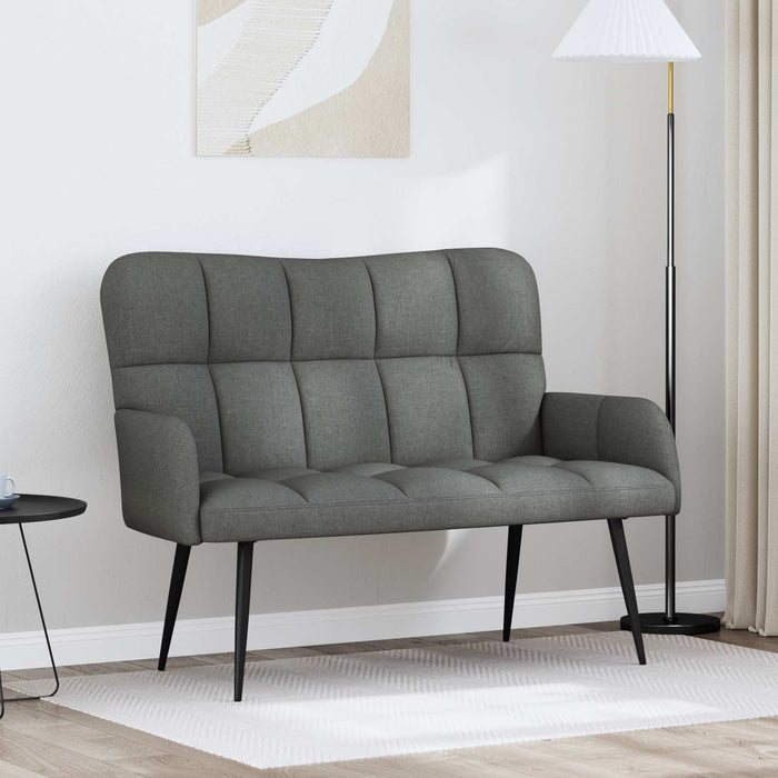 Canapea cu două locuri Gri închis 115 x 61 x 87 cm țesătură - WALTI WALTI