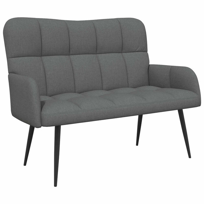 Canapea cu două locuri Gri închis 115 x 61 x 87 cm țesătură - WALTI WALTI