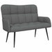 Canapea cu două locuri Gri închis 115 x 61 x 87 cm țesătură - WALTI WALTI