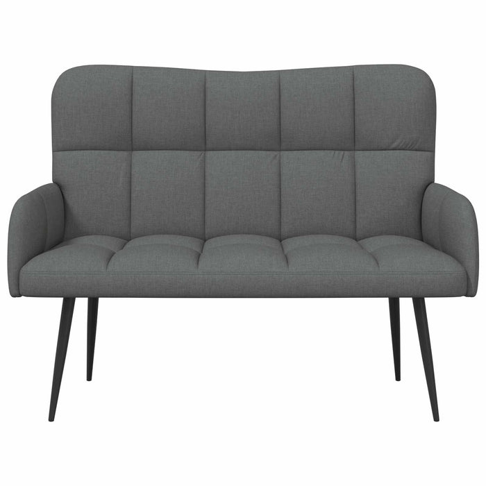 Canapea cu două locuri Gri închis 115 x 61 x 87 cm țesătură - WALTI WALTI