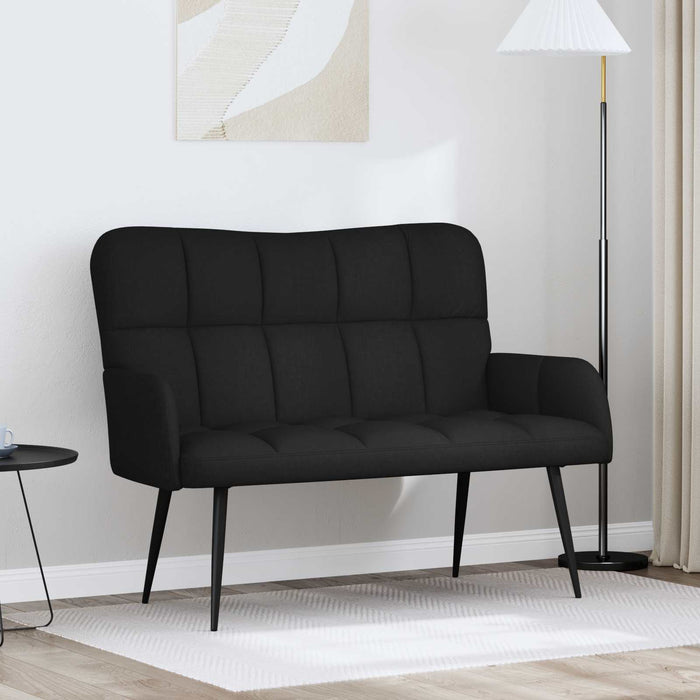 Canapea cu două locuri Negru 115 x 61 x 87 cm țesătură - WALTI WALTI
