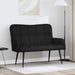Canapea cu două locuri Negru 115 x 61 x 87 cm țesătură - WALTI WALTI