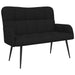 Canapea cu două locuri Negru 115 x 61 x 87 cm țesătură - WALTI WALTI
