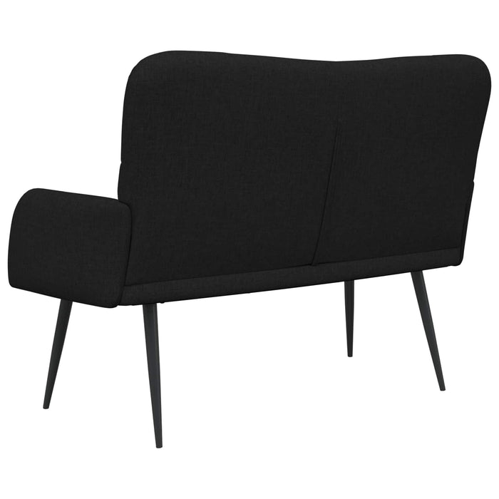Canapea cu două locuri Negru 115 x 61 x 87 cm țesătură - WALTI WALTI